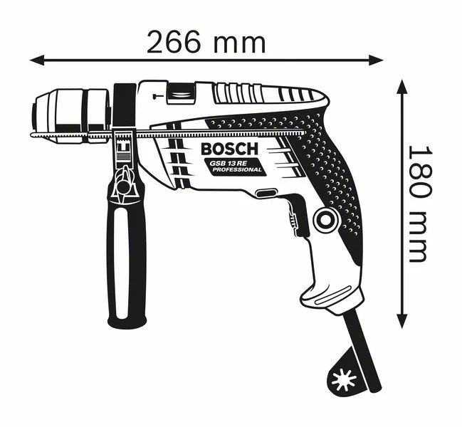 Bosch Professional GSB 13 RE Darbeli Matkap 0601217100