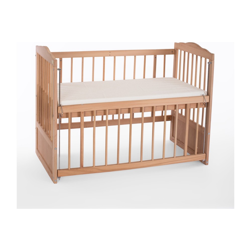 Heyner Ahşap Organik Anne Yanı 3 Kademeli Lüx Bebek Beşiği Krem Fiyatı