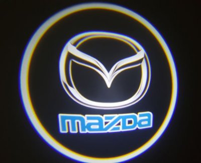 Femex Mazda Araçlar İçin Pilli Yapıştırmalı Kapı Altı Logo