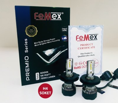 Femex Premio Serisi H4 Csp Korean Led Xenon Şimşek Etkili