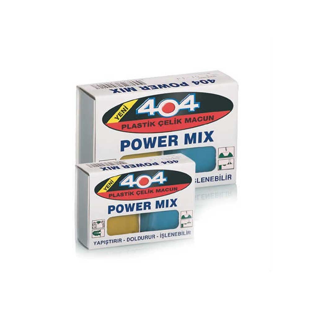 404 Power Mix Plastik Çelik Macun Macun Kaynak 40 Gr.