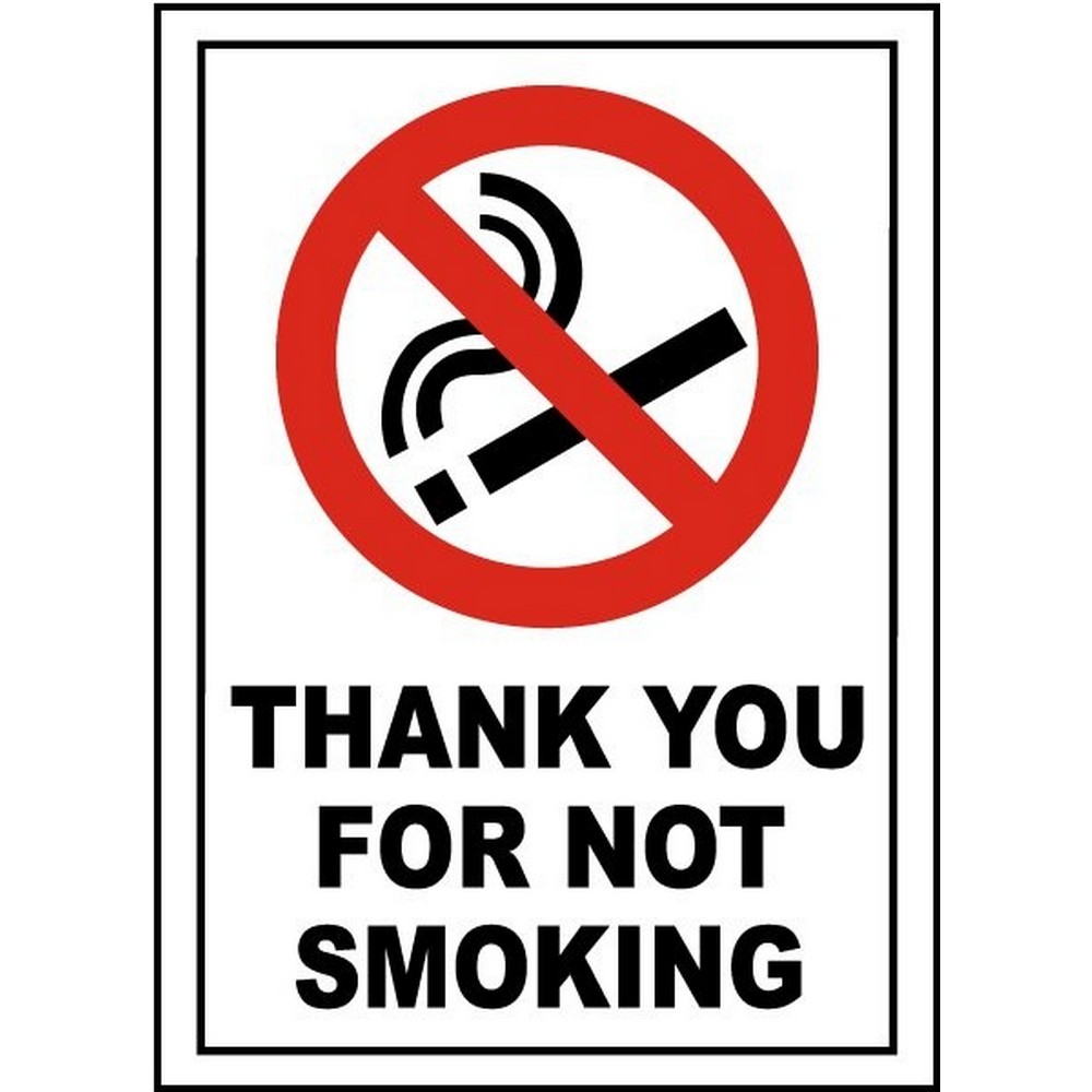 T&R (2 Pack) Large No Smoking Sign, Thank You For Not - View #5