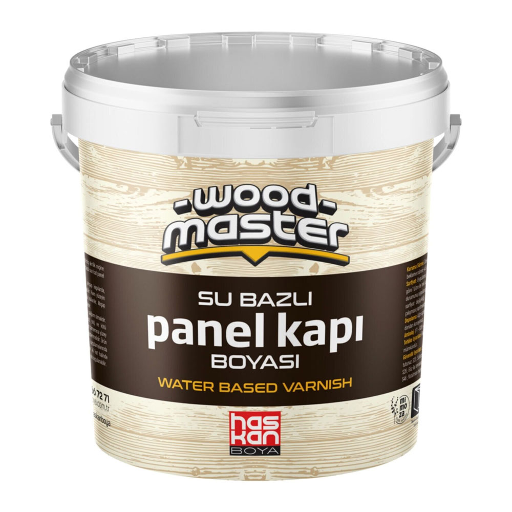 Haskan Boya Woodmaster Su Bazlı Panel Kapı Boyası Beyaz 1/1 - 800 Gr