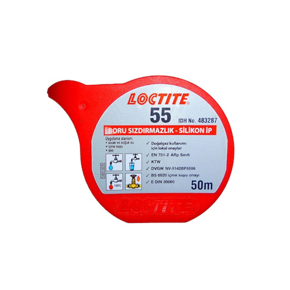 LOCTITE 55 Teflon Bant Boru ve Dişli Sızdırmazlık İpi 50 Mt Fiyatı