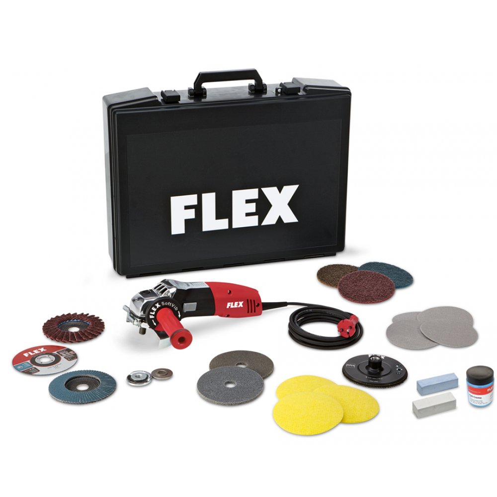 Flex LE14-7125SET 1400W İnox İçin Avuç Taşlama Seti