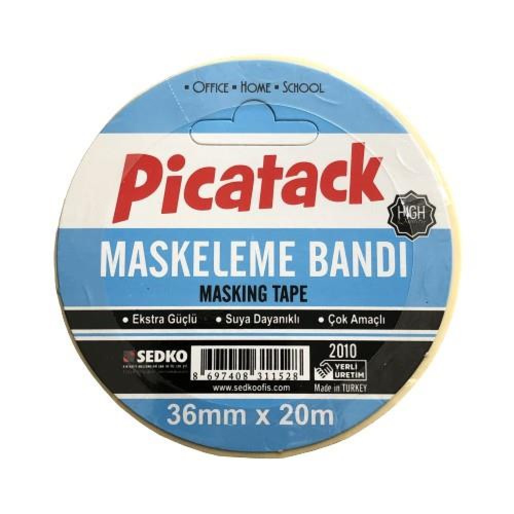 Picatack Maskeleme Bandı Kağıt Bant 36 MM X 20 MT
