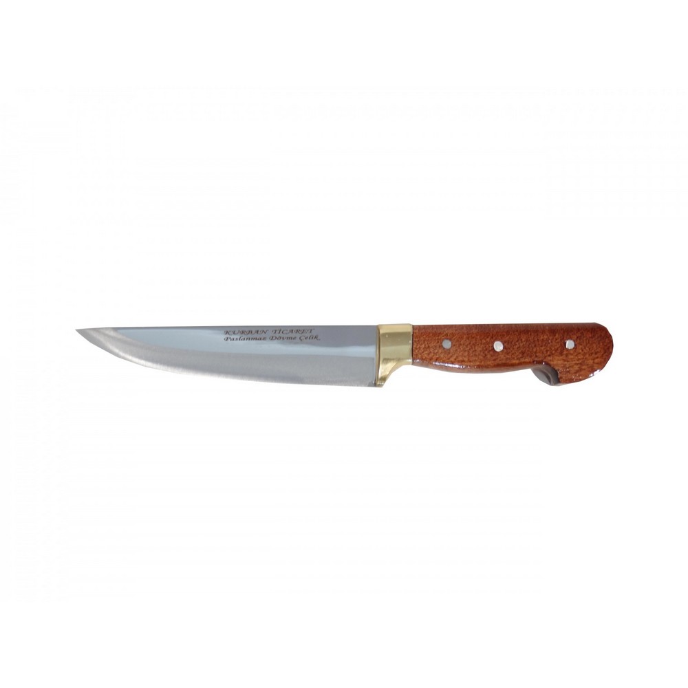 Özel Dövme Çelik Ahşap Saplı Doğrama Kurban Bıçağı No 2