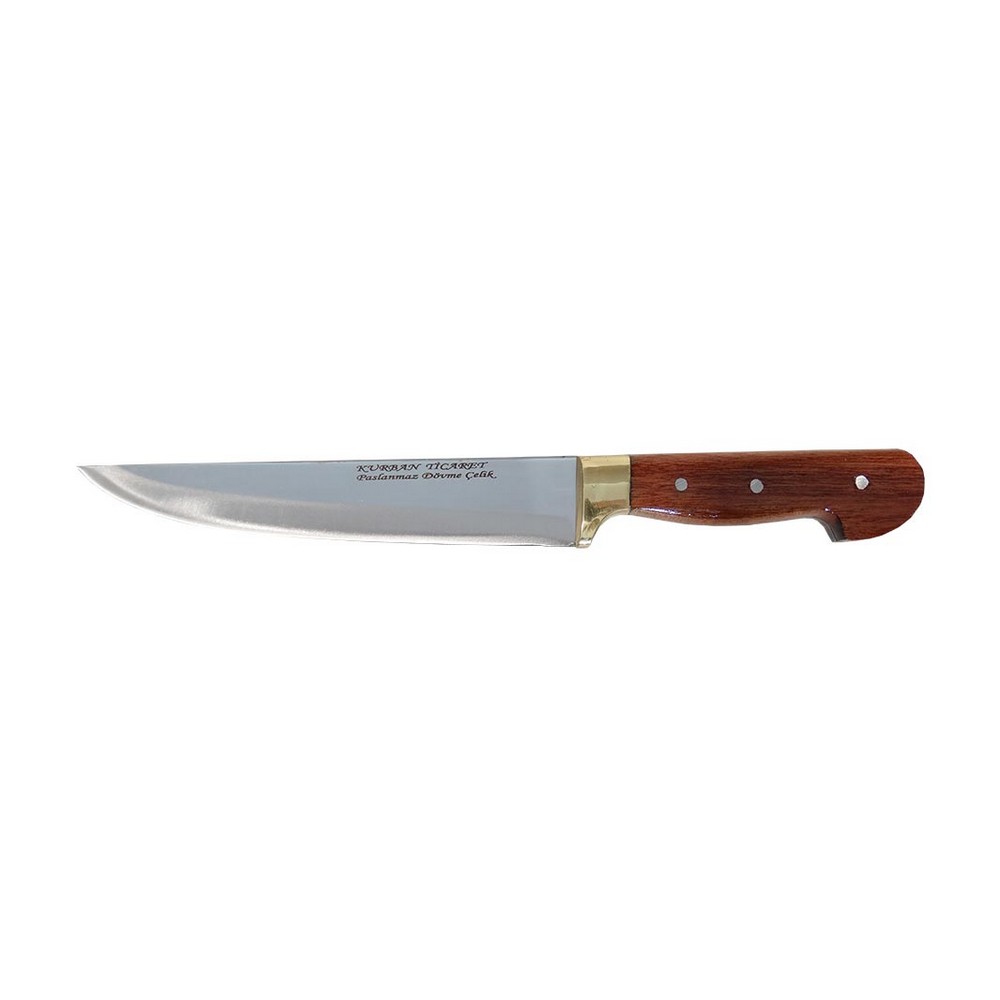 Özel Dövme Çelik Ahşap Saplı Doğrama Kurban Bıçağı No 3