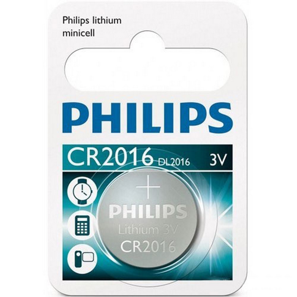 Philips Cr2016/01b Düğme Pil Cr2016 Lıthıum 3v (Saat,Hesap Mak,Kamera) Tekli Blister