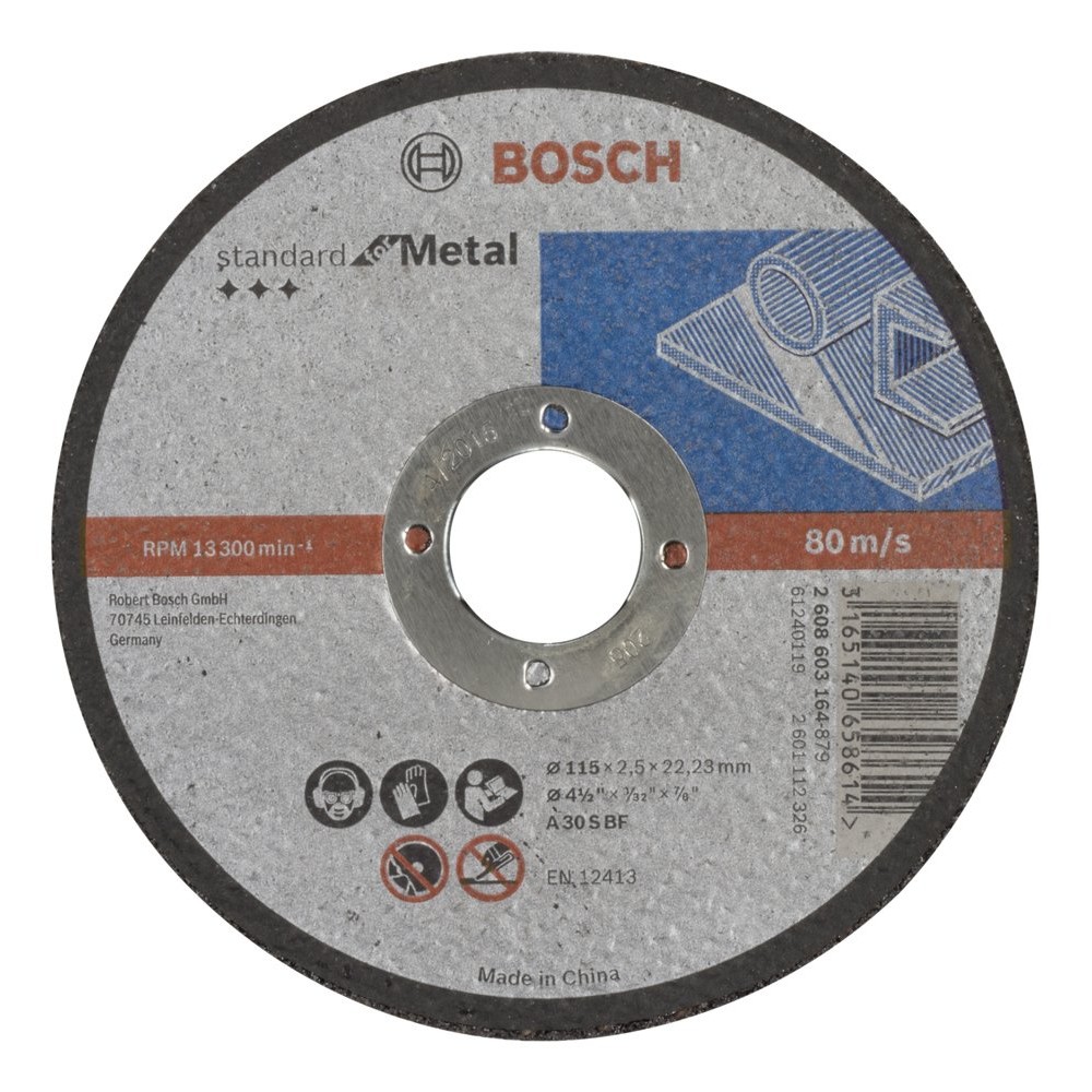 Bosch 2608603164 115x2,5 mm Standard for Metal Düz
