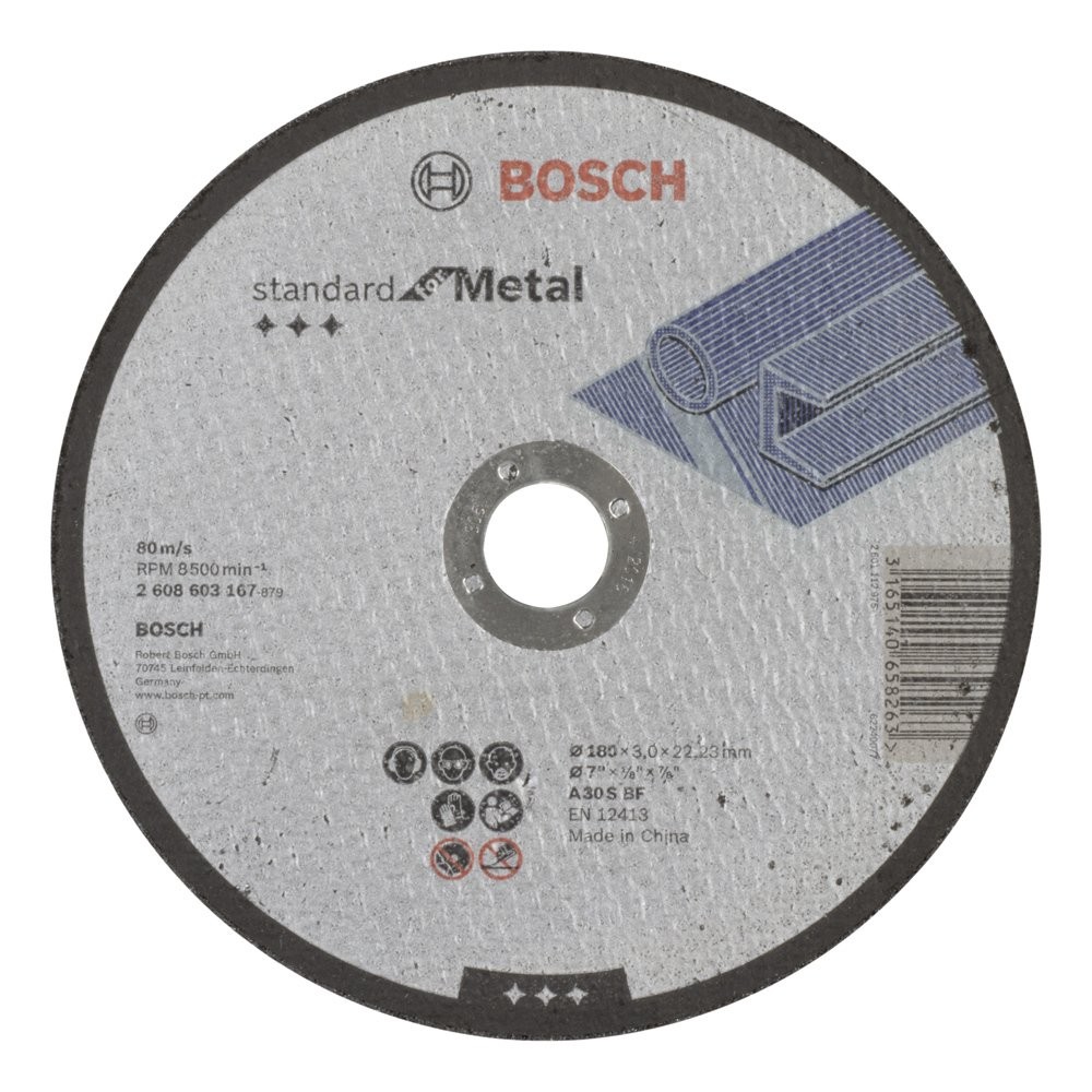 Bosch 2608603167 180x3,0 Mm Standard for Metal Düz