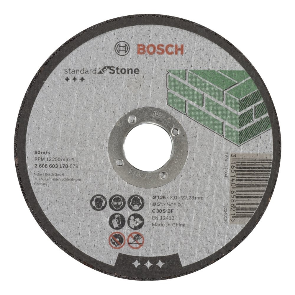 Bosch 2608603178 125x3,0 Mm Standard For Stone Düz