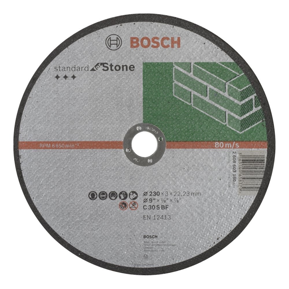 Bosch 2608603180 230x3,0 Mm Standard For Stone Düz