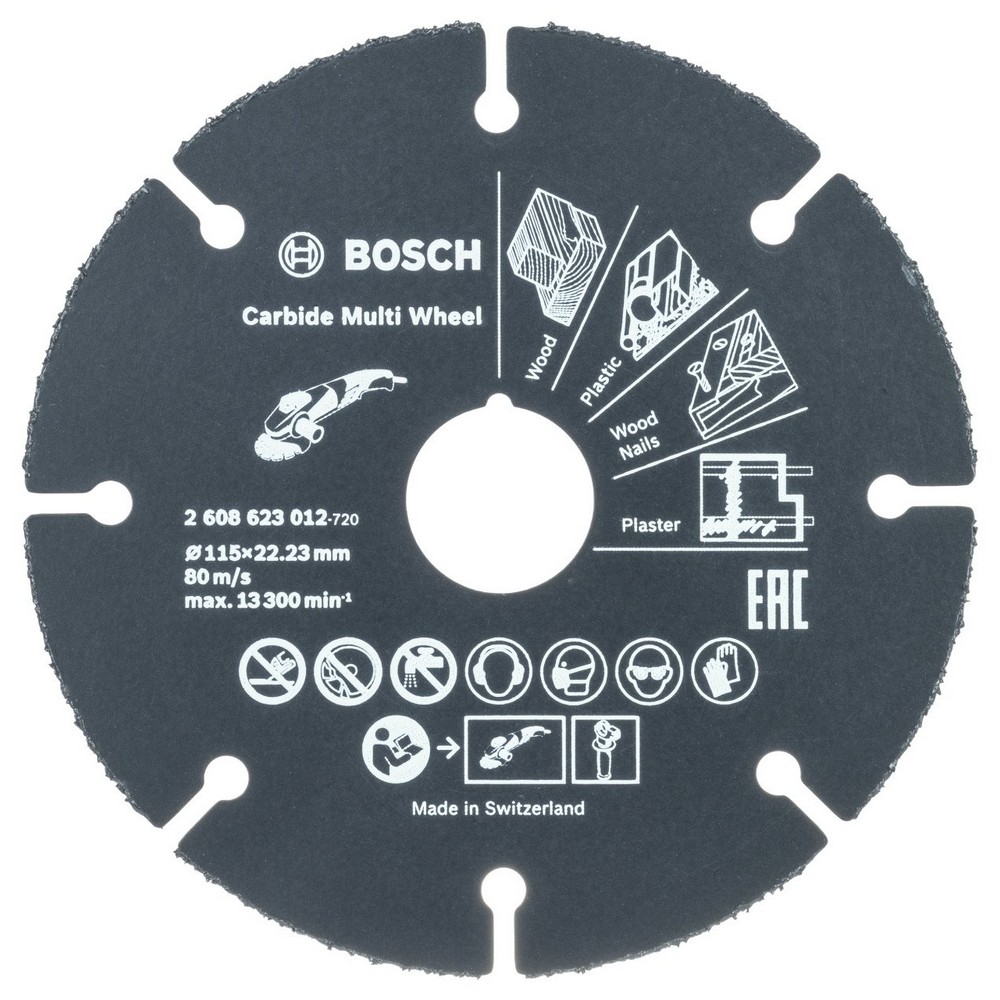 Bosch 2608623012 Carbide Multi Wheel 115 Mm