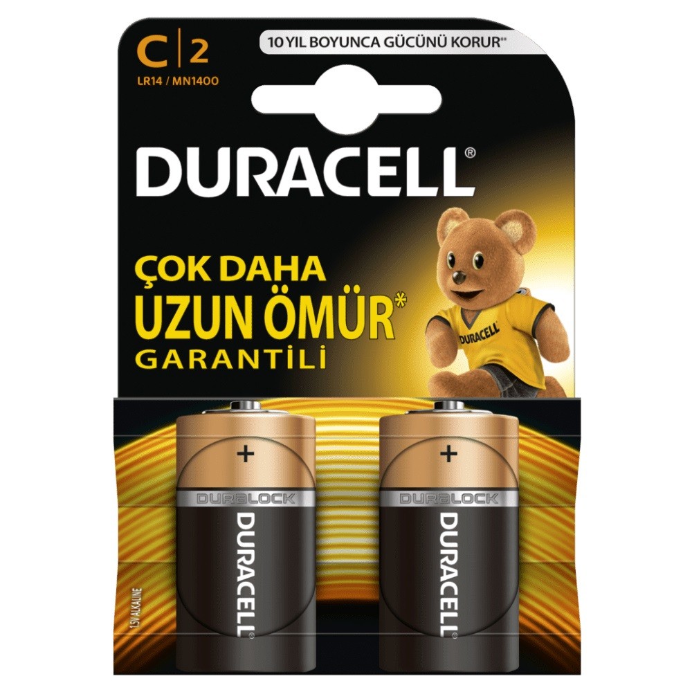  Duracell Basic C Piller 2PK