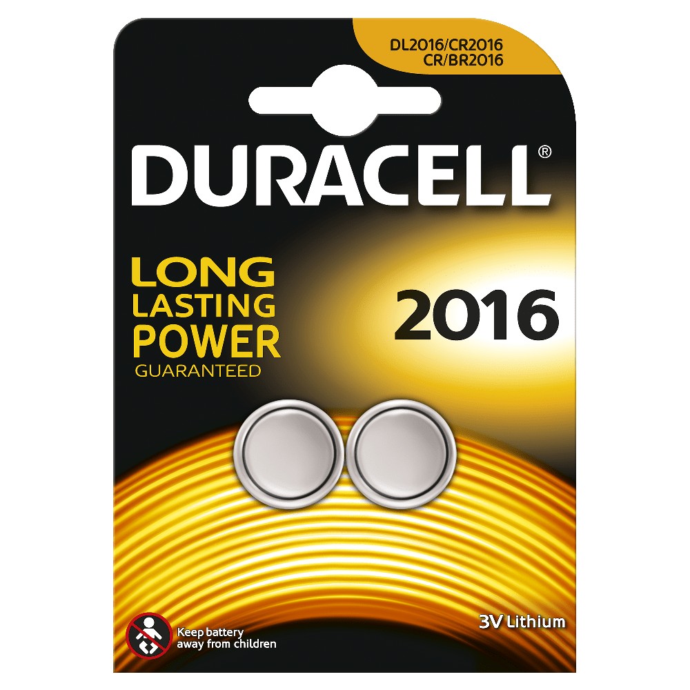  Duracell Düğme Lityum 2016 Piller 2PK 