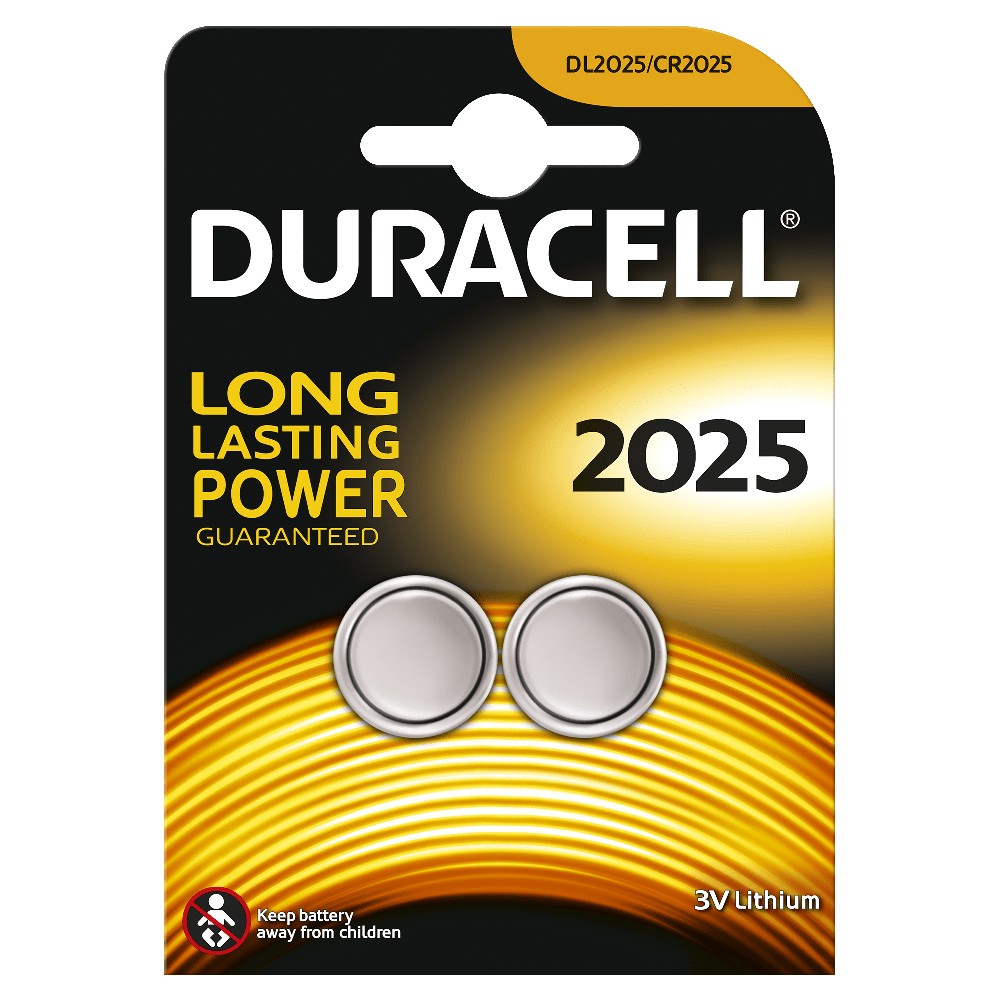  Duracell Düğme Lityum 2025 Piller 2PK 