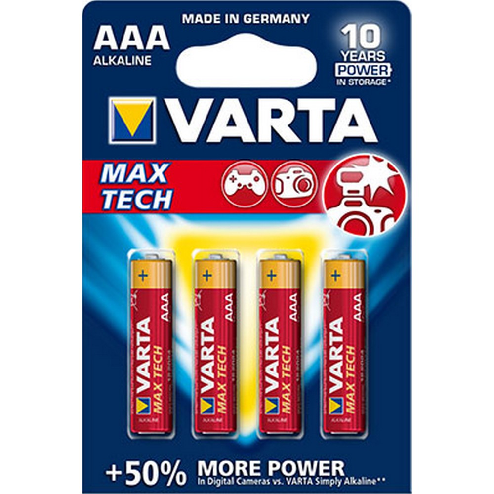 Varta 4703-4 MAX TECH AAA X 4 Alkalin