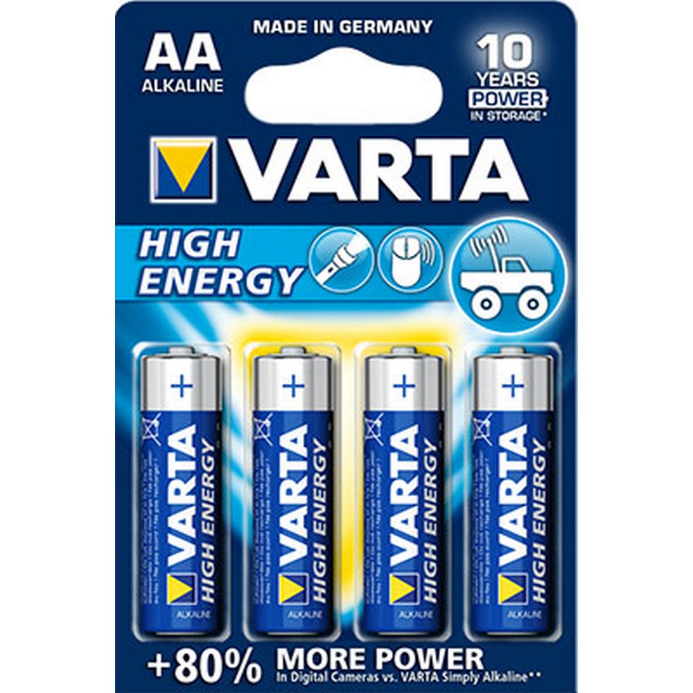 Varta 4906-4 HIGH ENERGY AA X 4 Alkalin